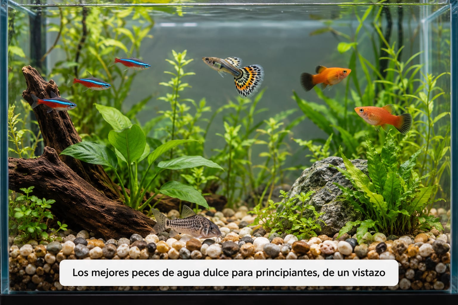 Los mejores peces de agua dulce para principiantes, de un vistazo