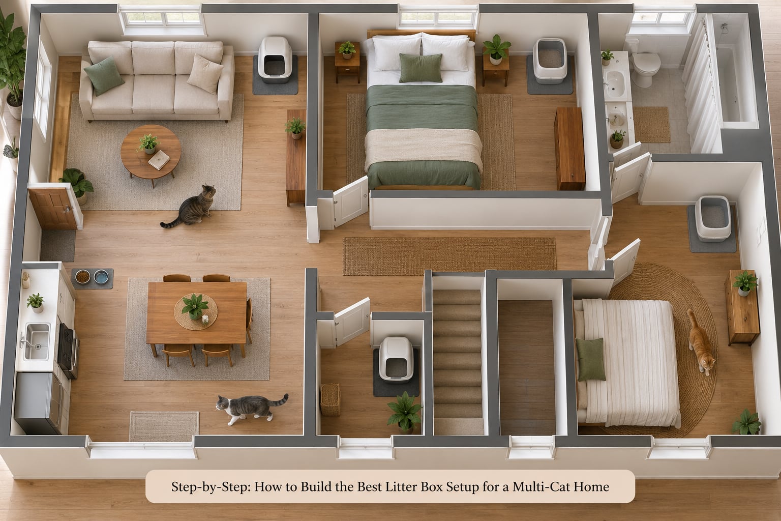Step-by-Step: How to Build the Best Litter Box Setup for a Multi-Cat Home