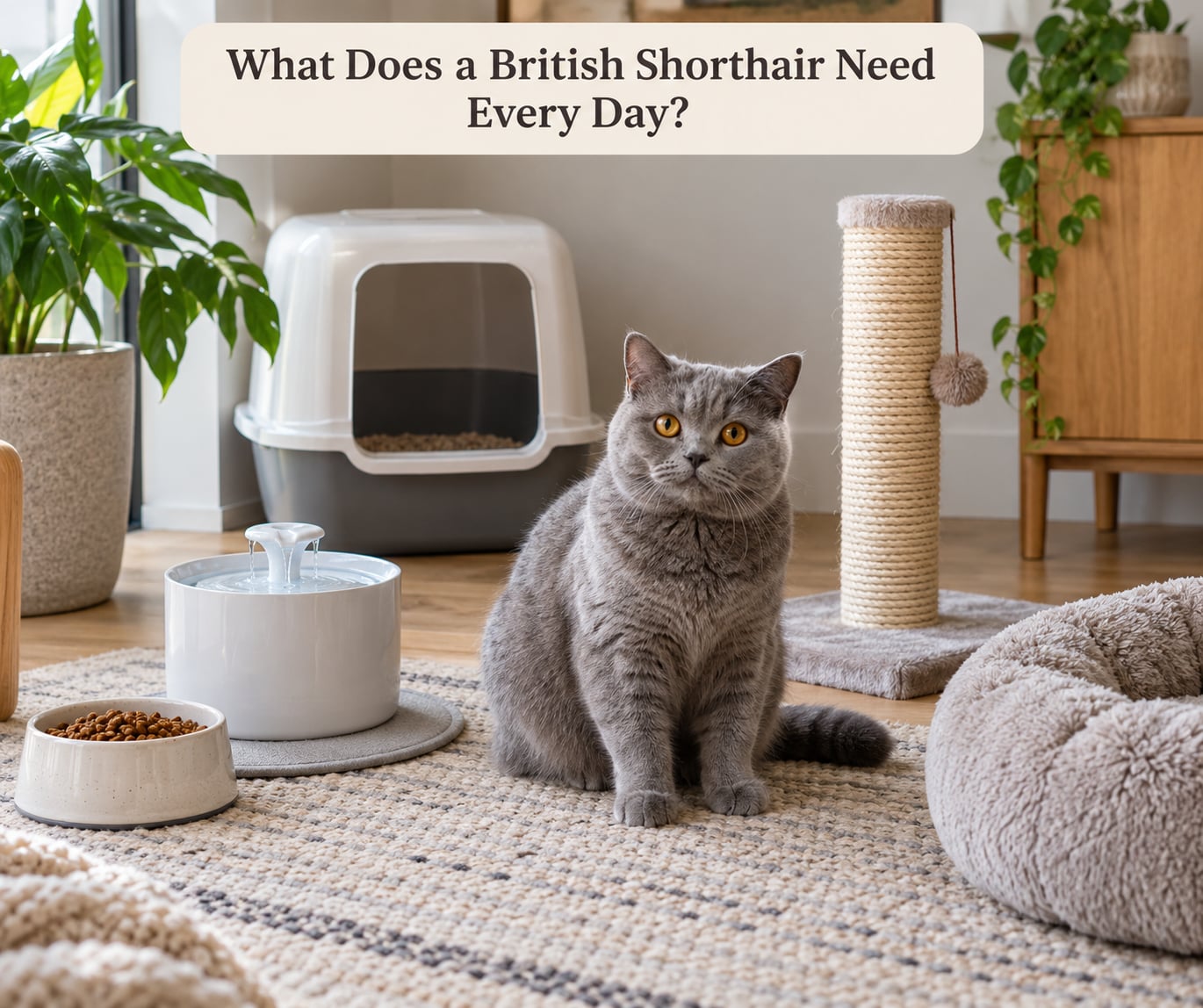 What Does a British Shorthair Need Every Day?