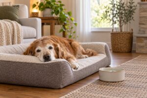 how to care for a senior dog's daily routine