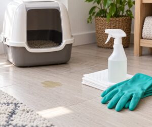 how to clean cat urine smell permanently