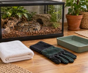 how to handle a pet snake safely