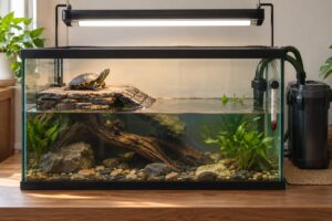 how to care for a pet turtle indoors