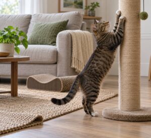 why does my cat not use the scratching post