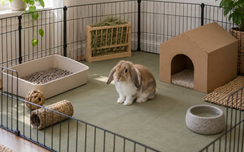 How to Set Up a Rabbit Cage and Litter Area Safely 2026