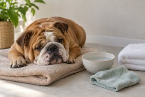 how to clean a dog's wrinkles and skin folds