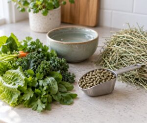 what to feed a pet rabbit daily