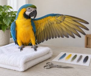 how to clip a bird's wings or leave them flighted