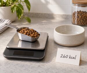 how much to feed a cat per day by weight