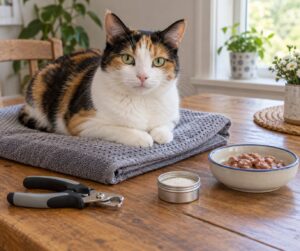 how to trim cat claws without a fight