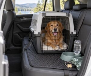 how to transport a dog safely in a car