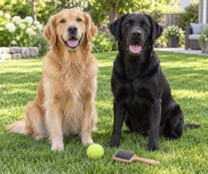 golden retriever vs labrador retriever as a family dog