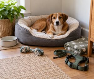 how to help a rescue dog settle in the first week
