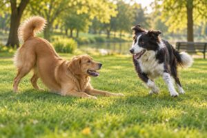 how to tell if two dogs are playing or fighting