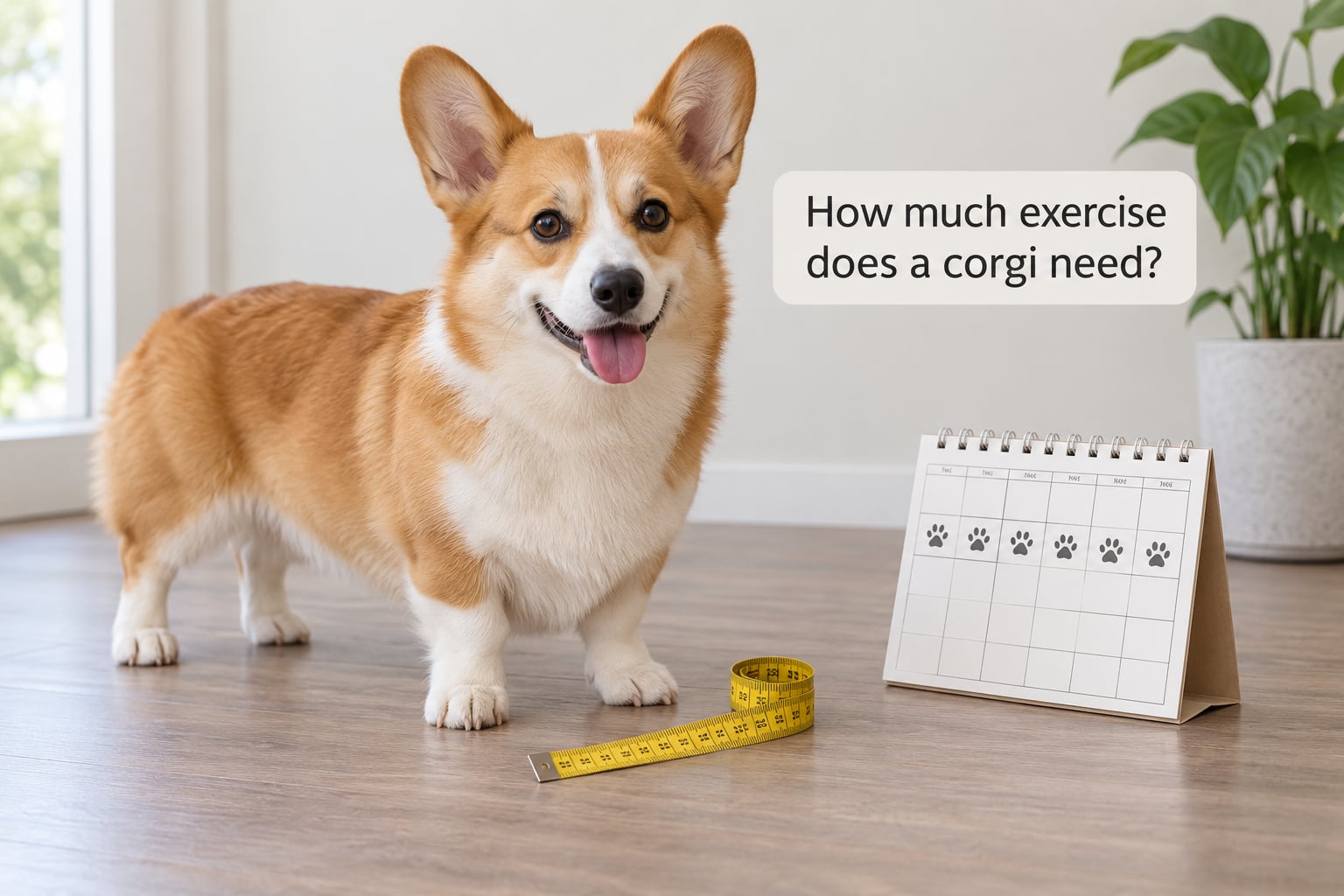 How much exercise does a corgi need?