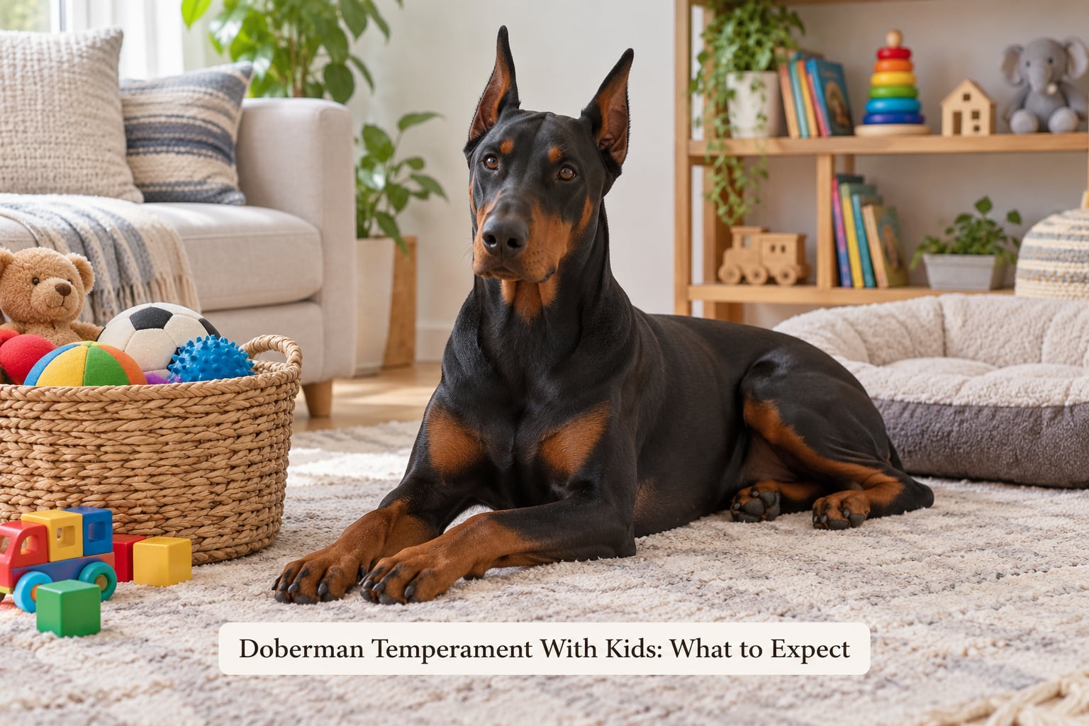 Doberman Temperament With Kids: What to Expect