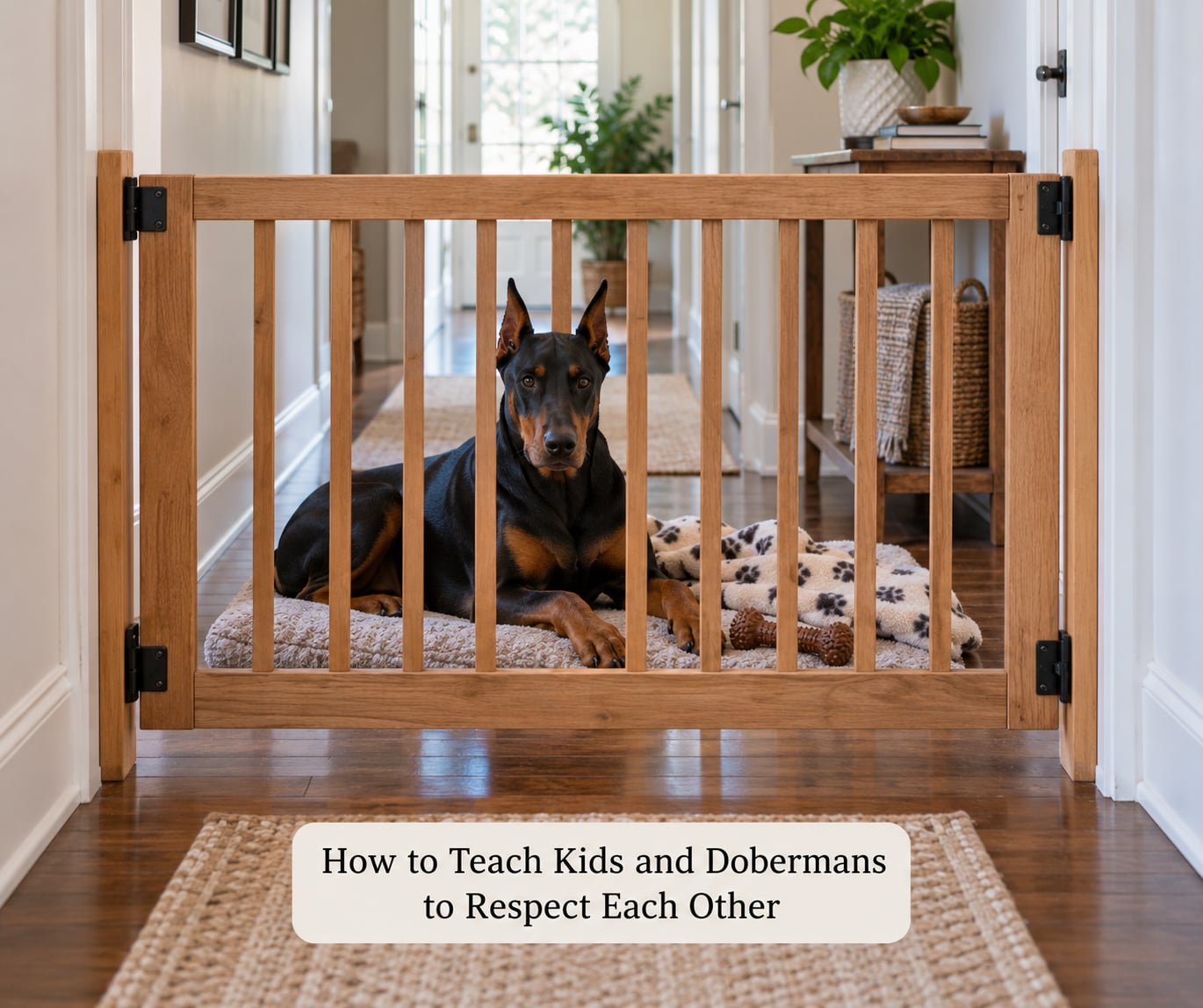 How to Teach Kids and Dobermans to Respect Each Other