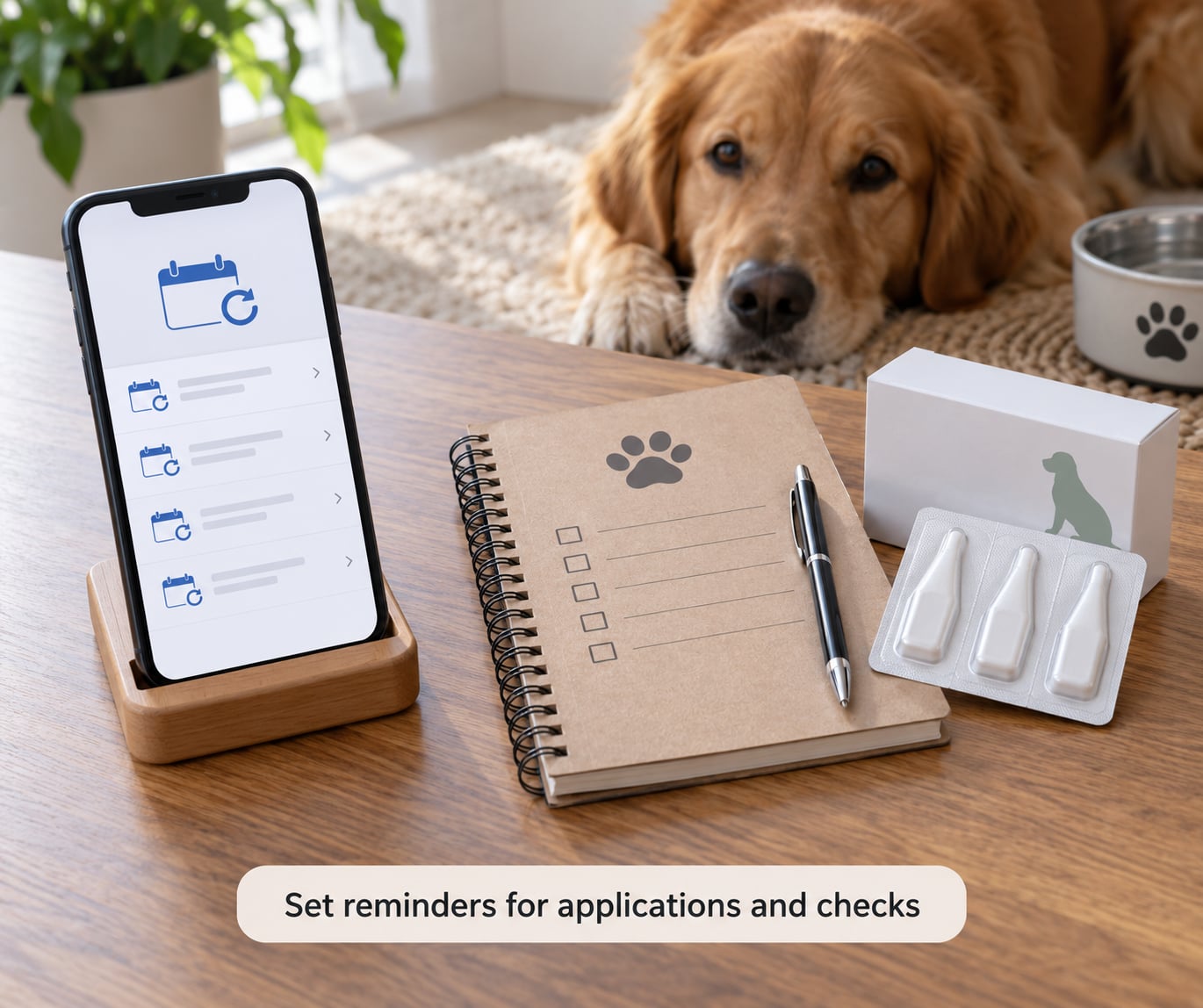 Set reminders for applications and checks