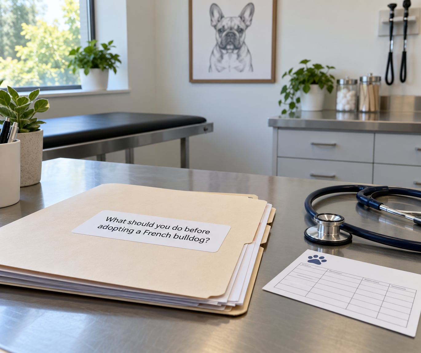 What should you do before adopting a French bulldog?