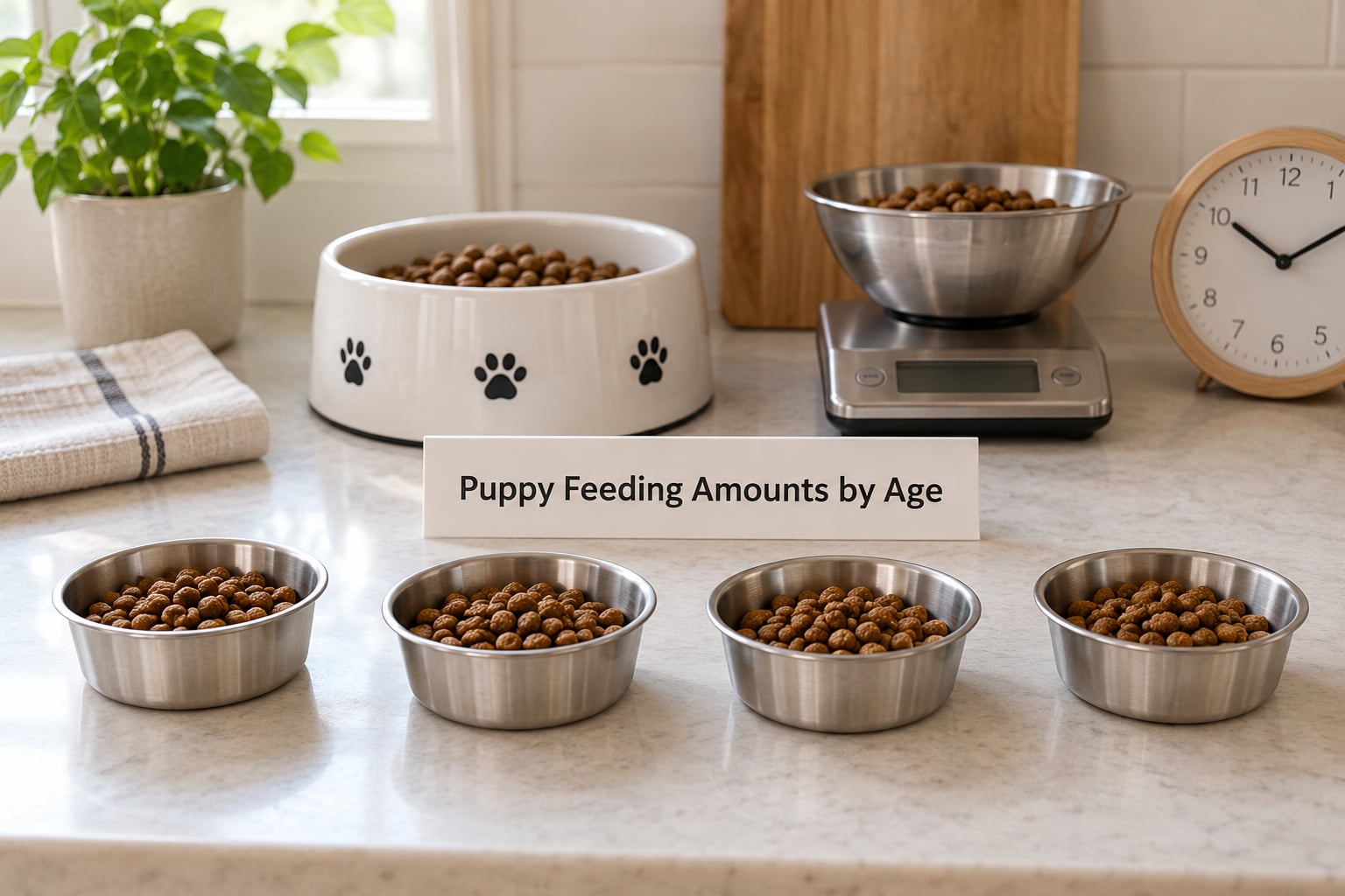 Puppy Feeding Amounts by Age