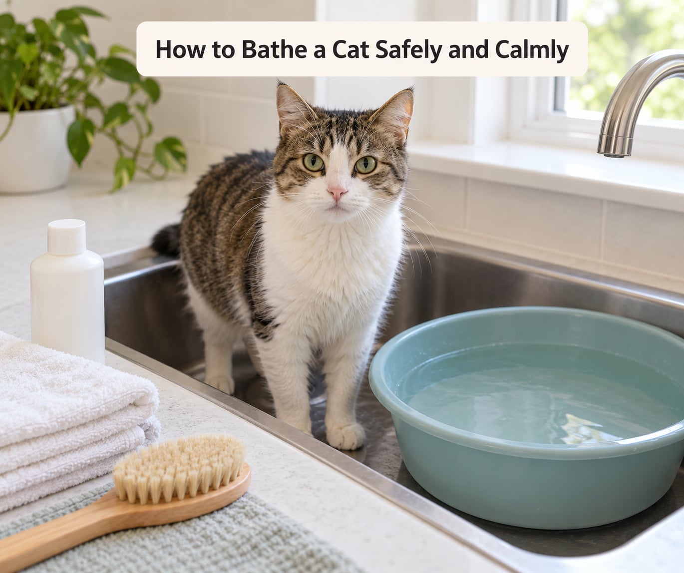 How to Bathe a Cat Safely and Calmly