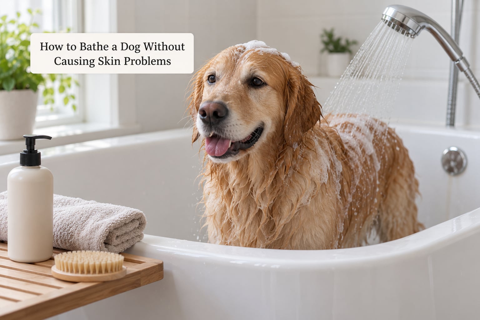 How to Bathe a Dog Without Causing Skin Problems