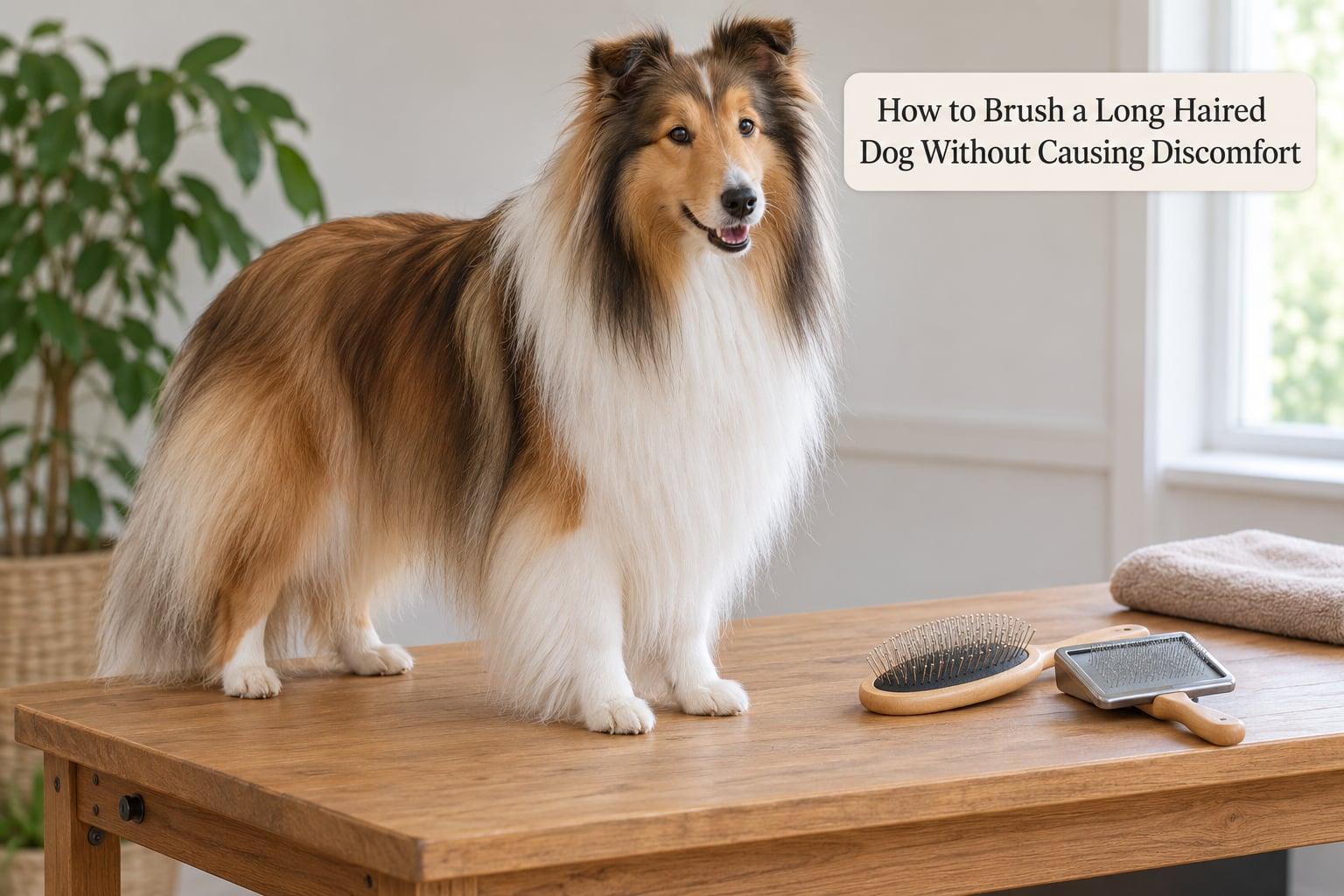 How to Brush a Long Haired Dog Without Causing Discomfort
