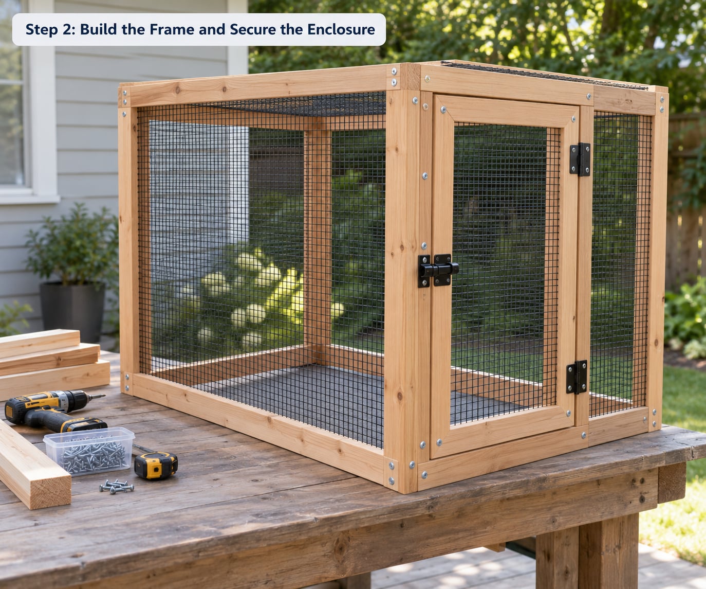 Step 2: Build the Frame and Secure the Enclosure