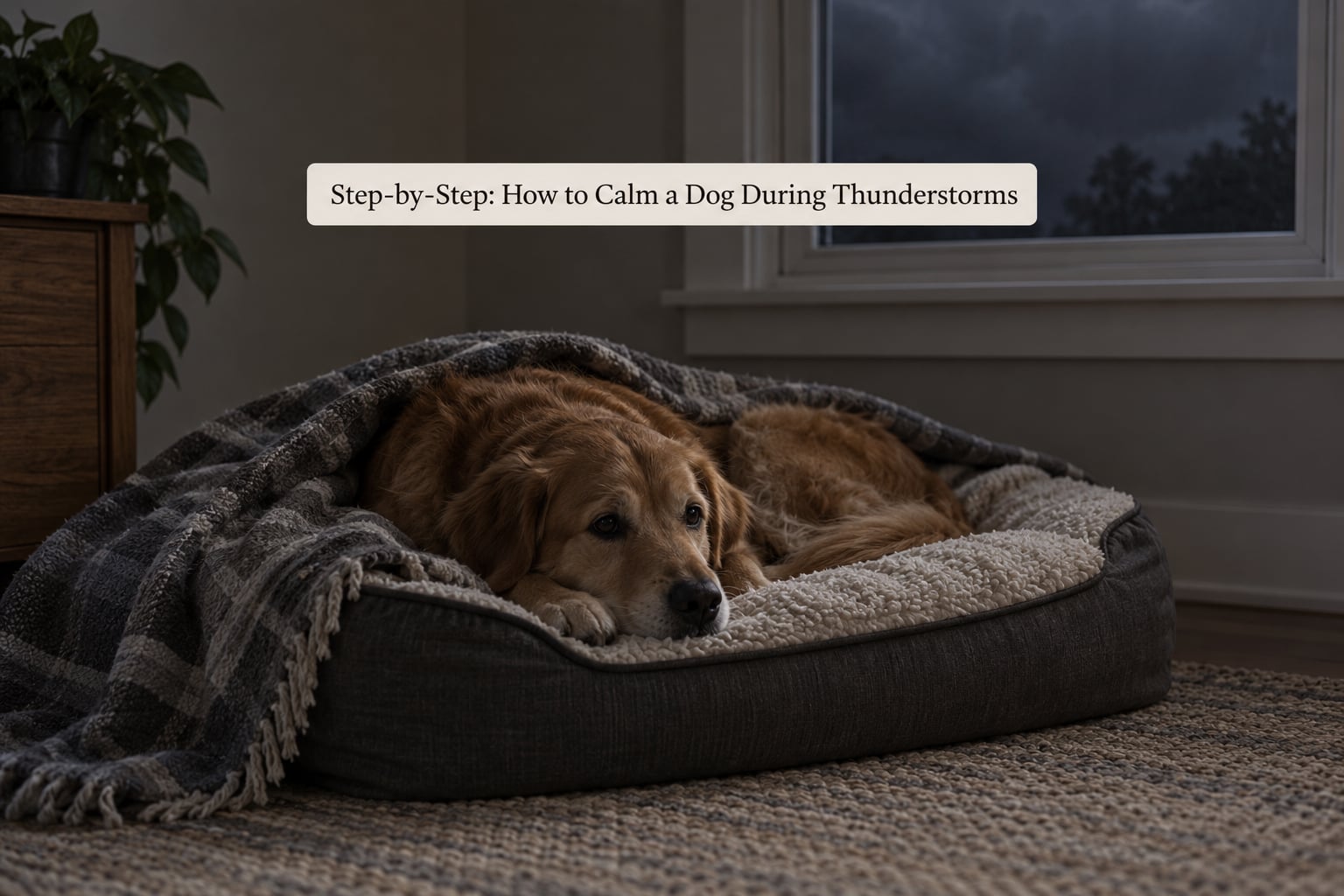 Step-by-Step: How to Calm a Dog During Thunderstorms