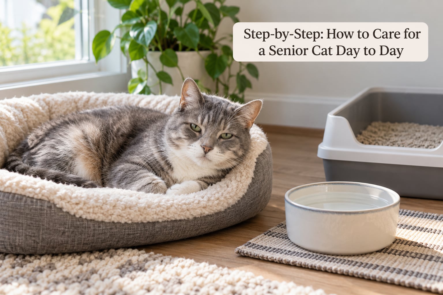Step-by-Step: How to Care for a Senior Cat Day to Day