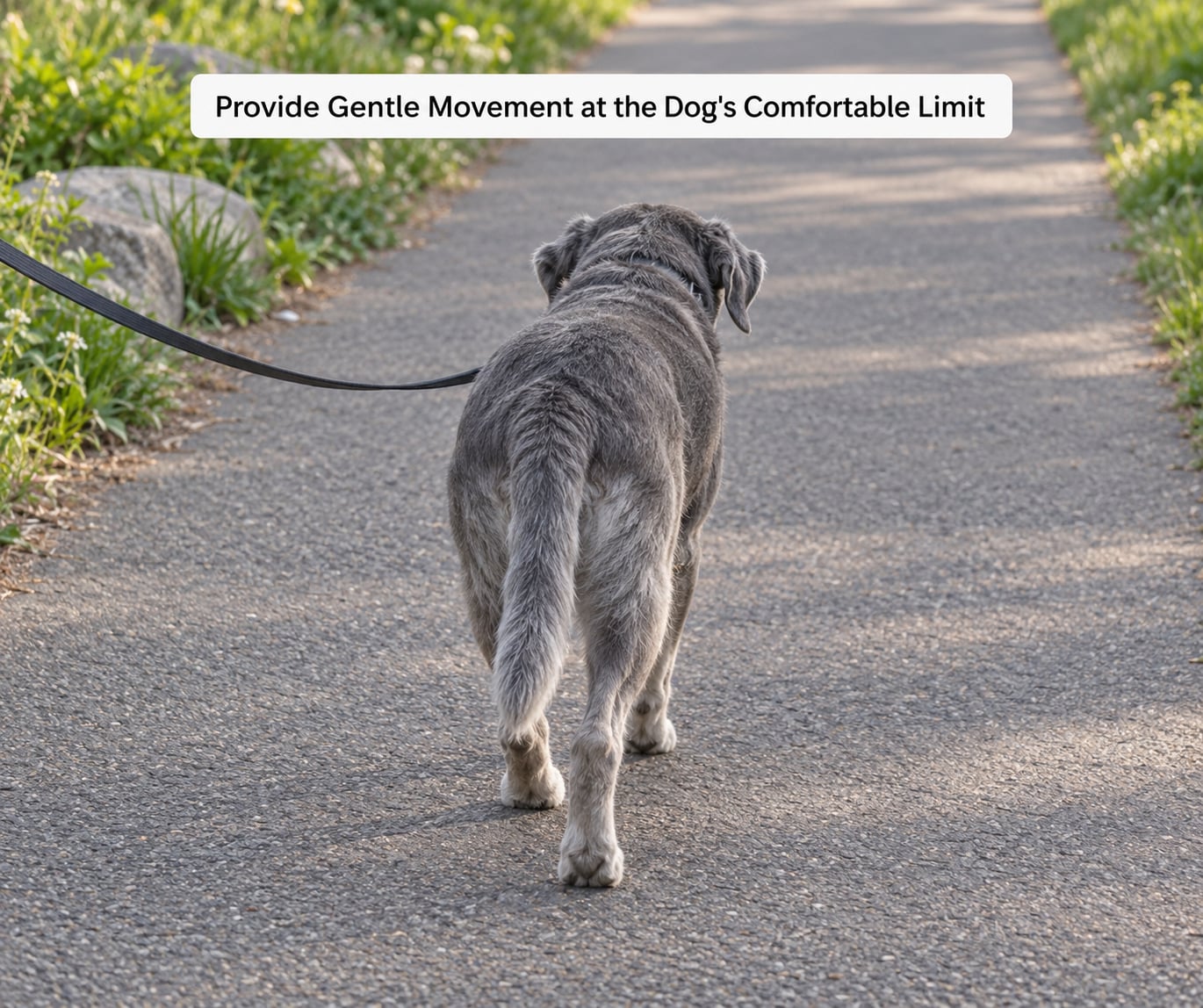 Provide Gentle Movement at the Dog's Comfortable Limit