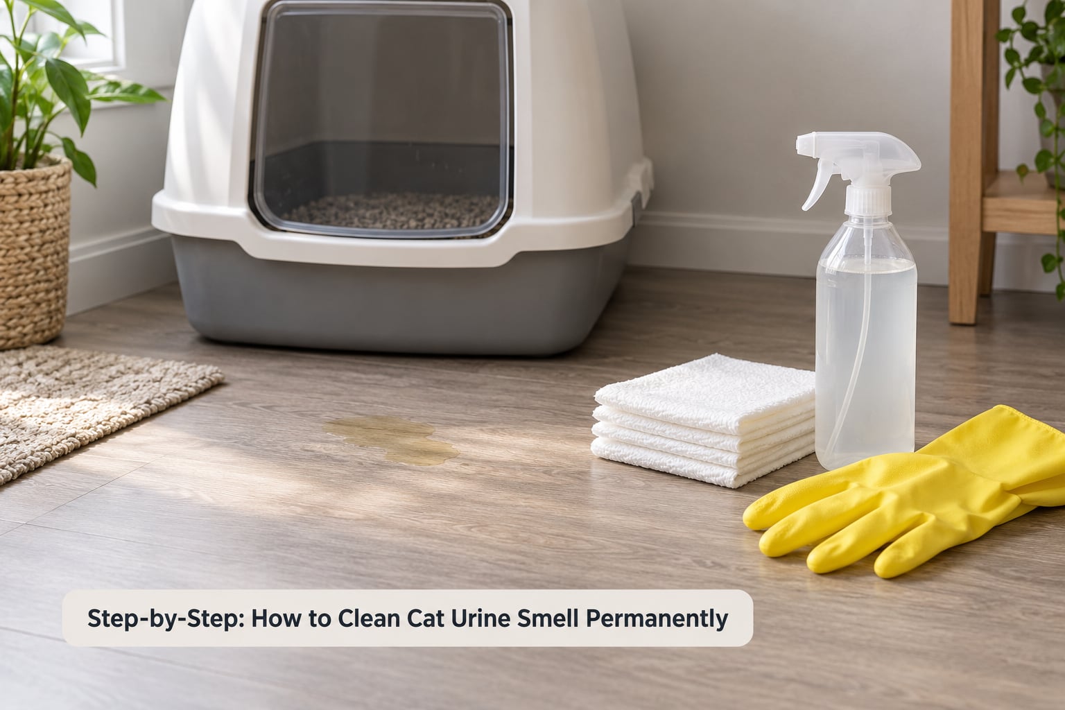 Step-by-Step: How to Clean Cat Urine Smell Permanently