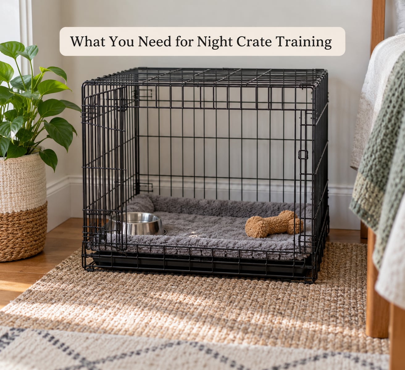 What You Need for Night Crate Training