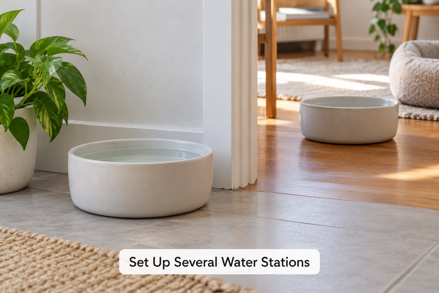 Set Up Several Water Stations