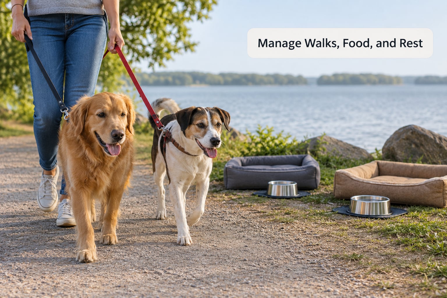 Manage Walks, Food, and Rest