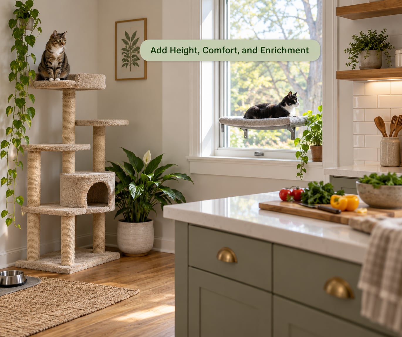 Add Height, Comfort, and Enrichment