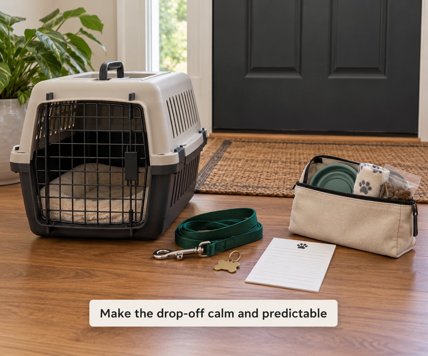 Make the drop-off calm and predictable