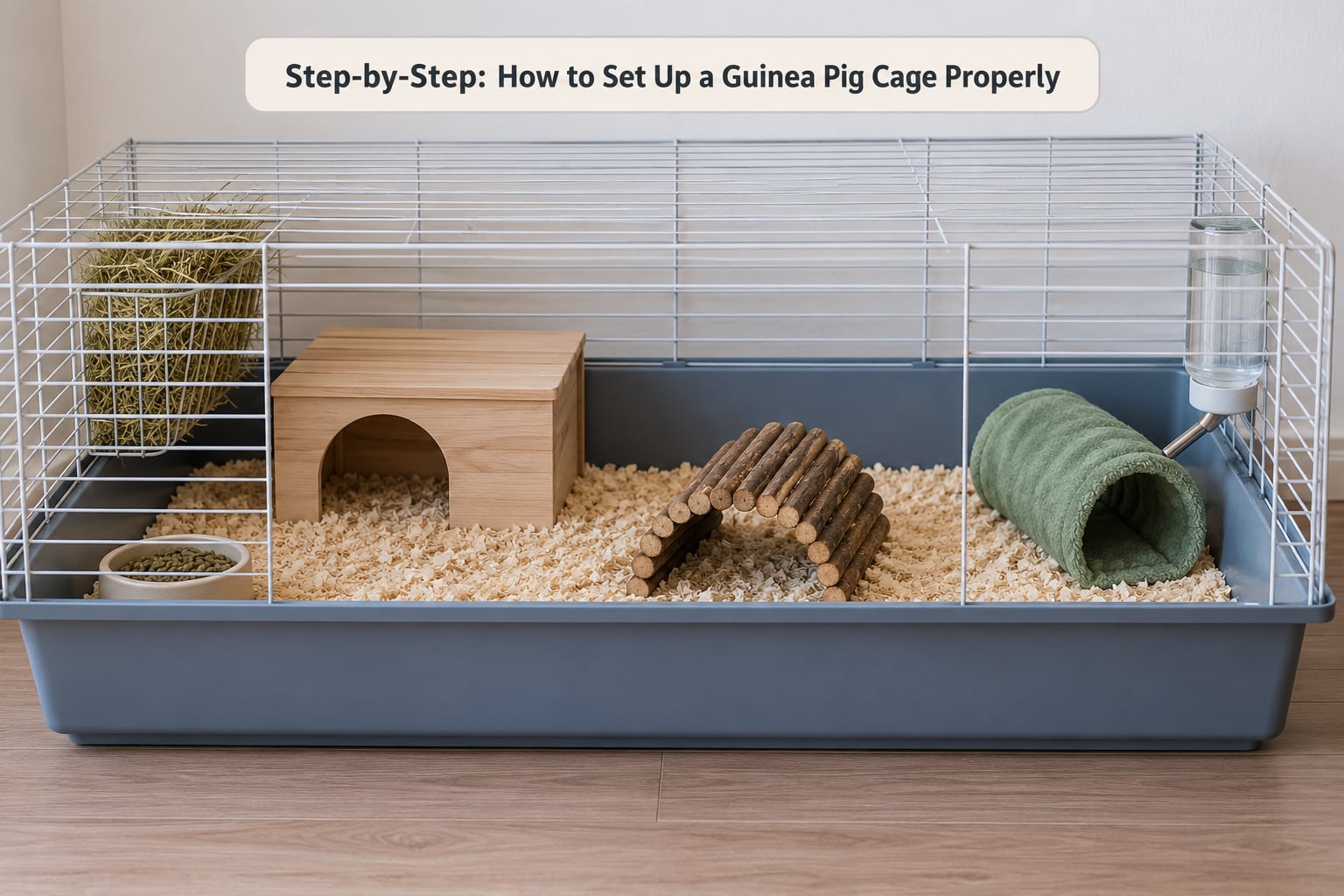 Step-by-Step: How to Set Up a Guinea Pig Cage Properly