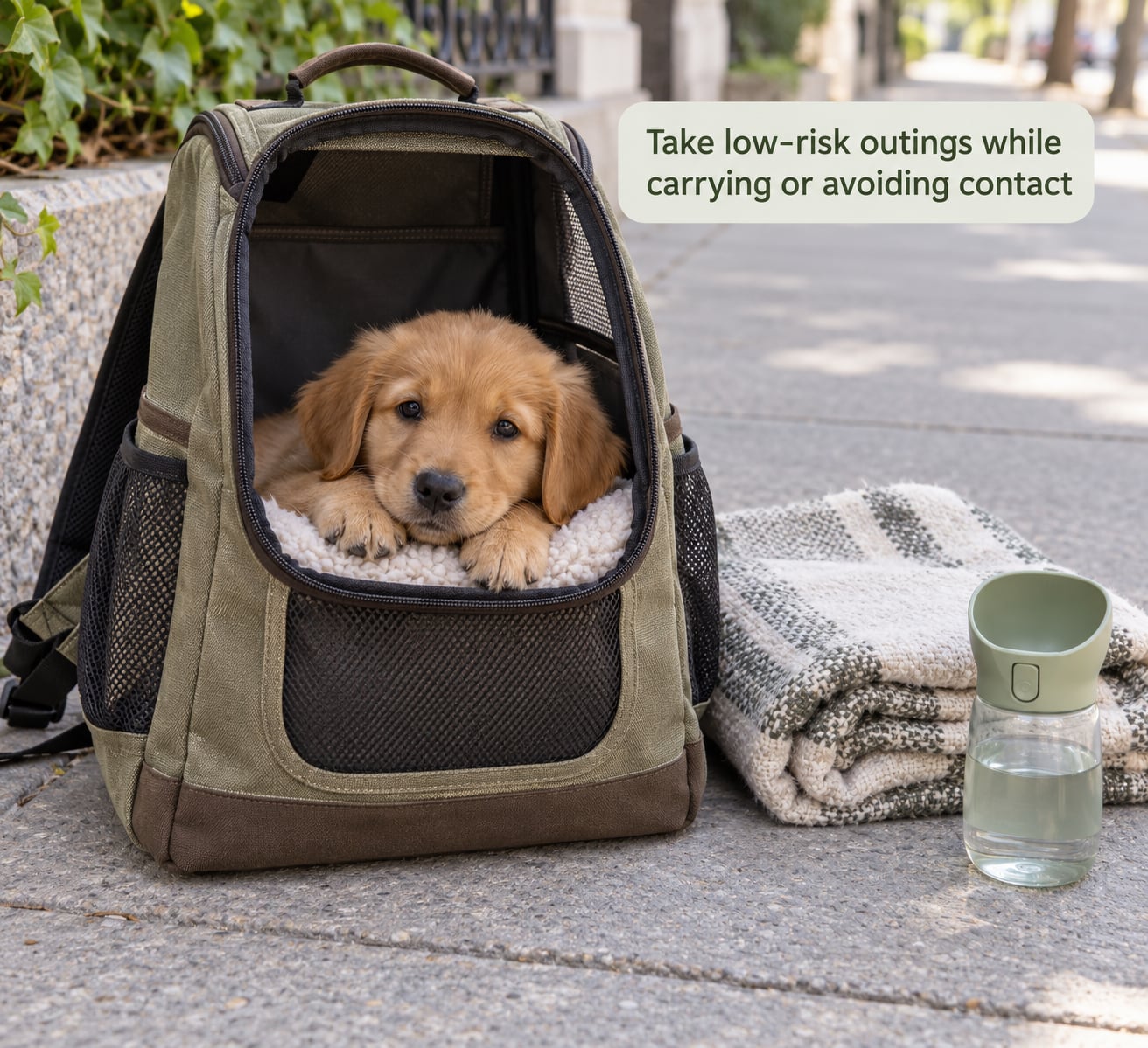 Take low-risk outings while carrying or avoiding contact