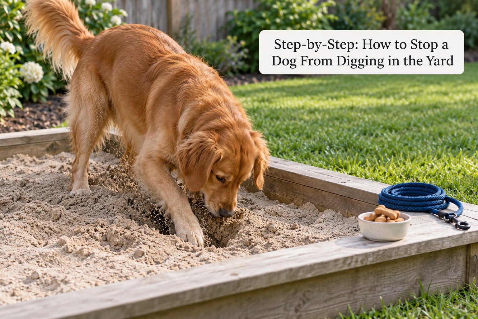 Step-by-Step: How to Stop a Dog From Digging in the Yard