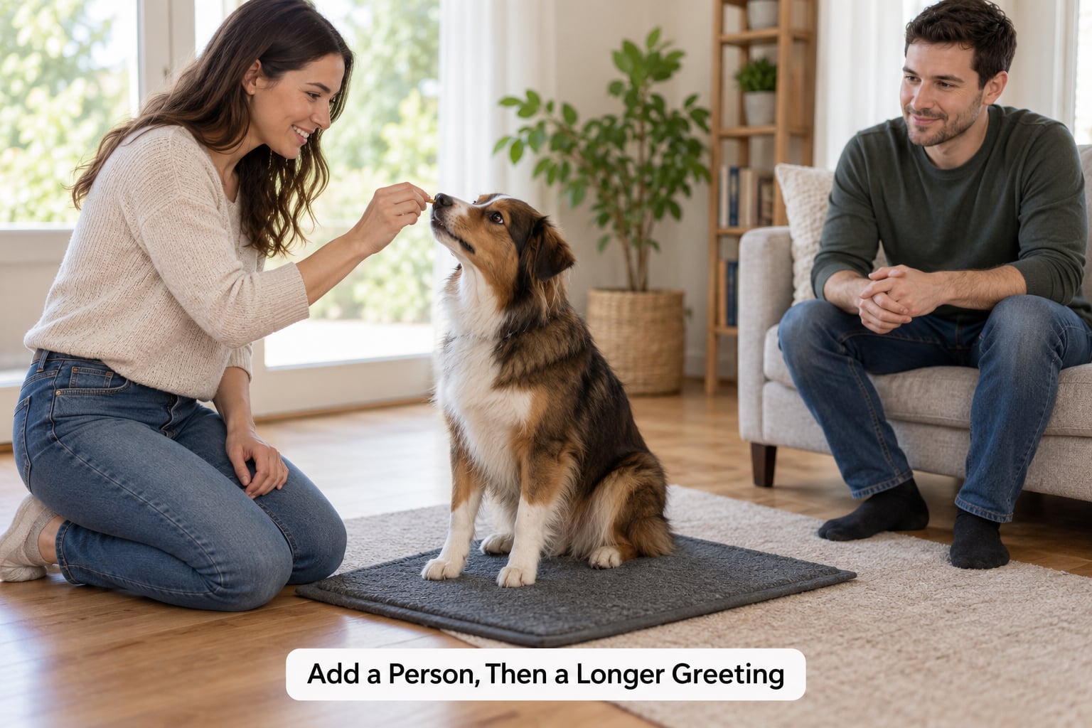 Add a Person, Then a Longer Greeting