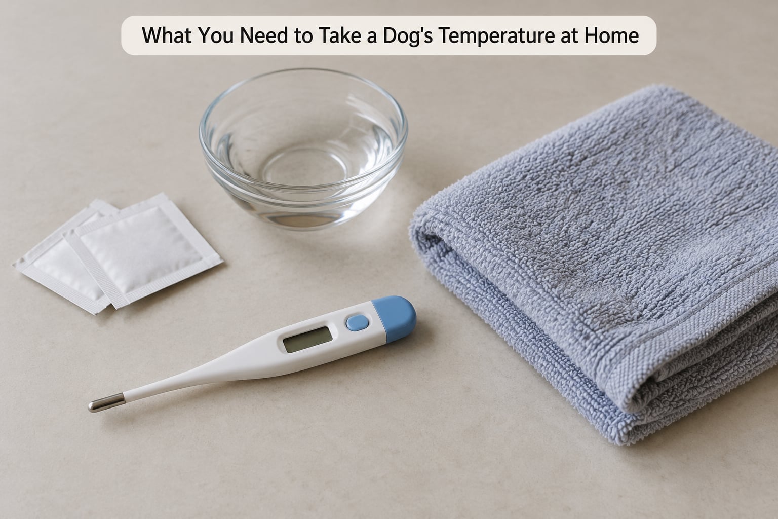 What You Need to Take a Dog's Temperature at Home