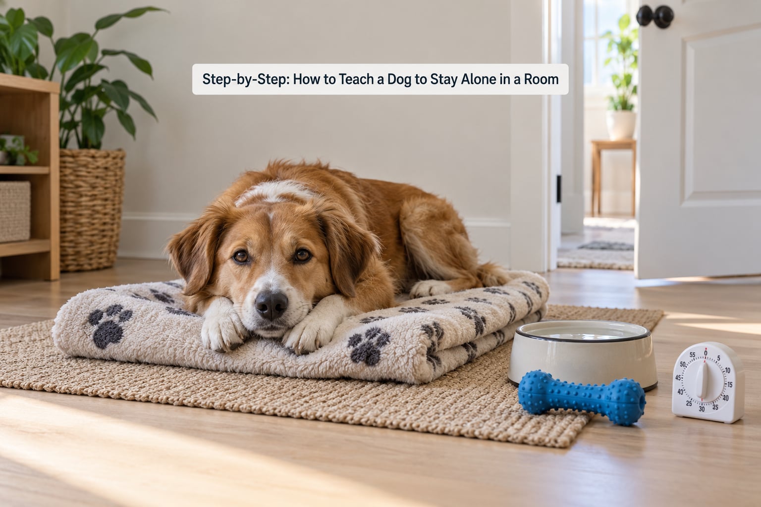 Step-by-Step: How to Teach a Dog to Stay Alone in a Room