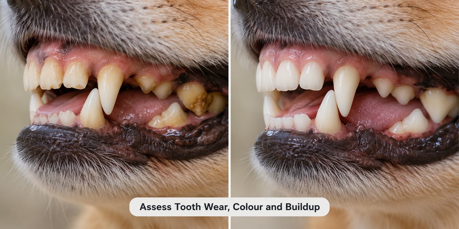 Assess Tooth Wear, Colour and Buildup