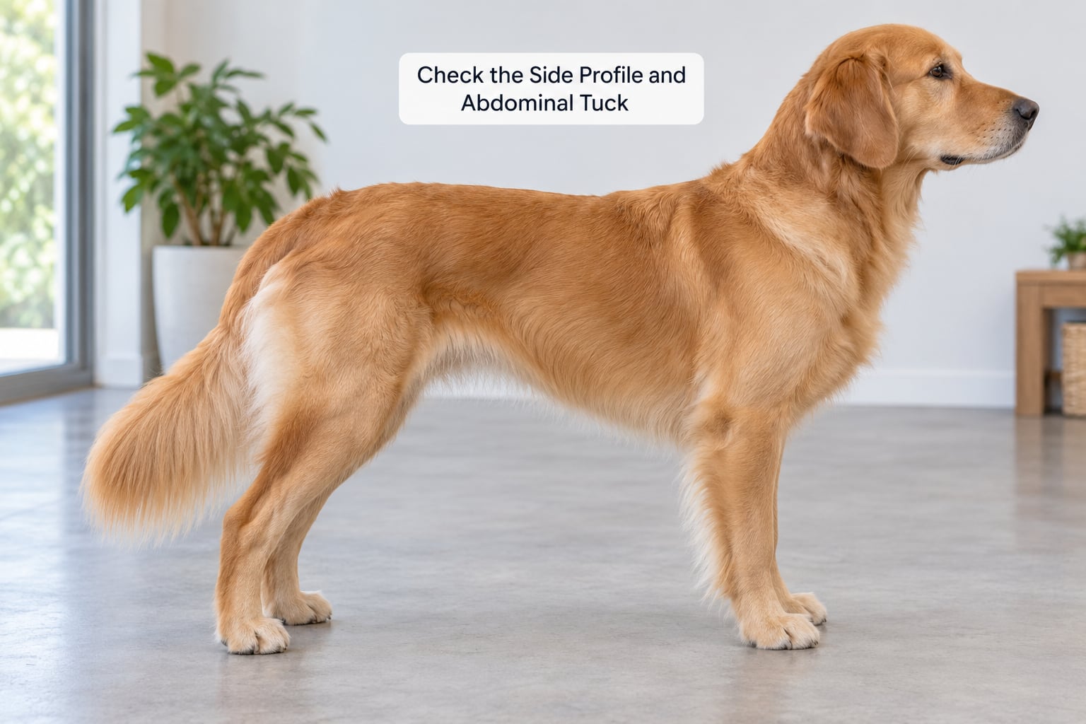 Check the Side Profile and Abdominal Tuck