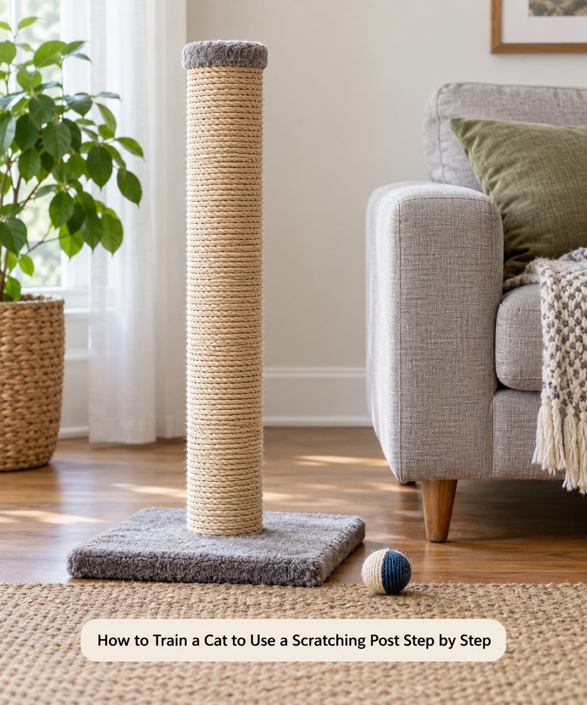 How to Train a Cat to Use a Scratching Post Step by Step