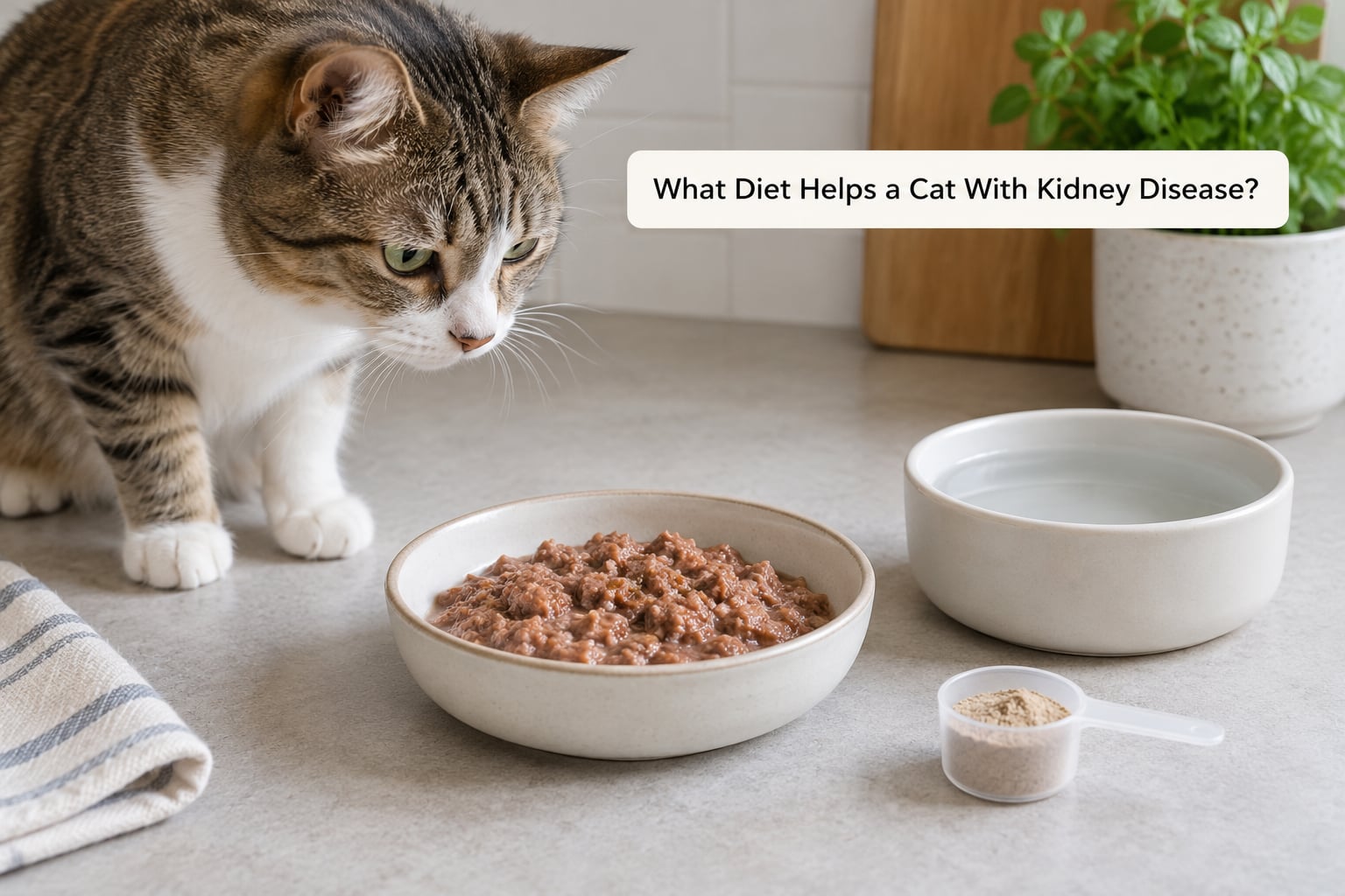 What Diet Helps a Cat With Kidney Disease?
