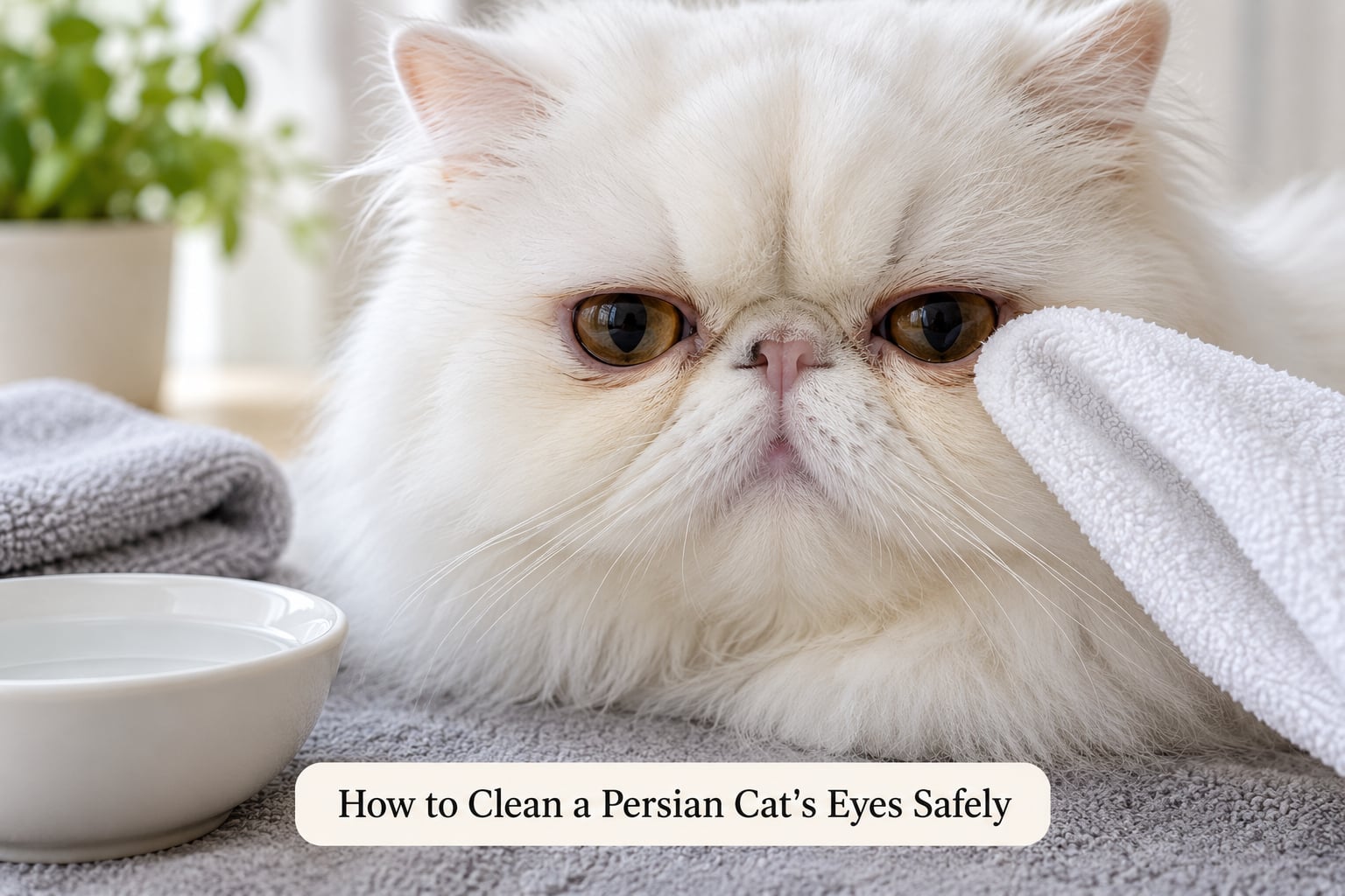 How to Clean a Persian Cat's Eyes Safely