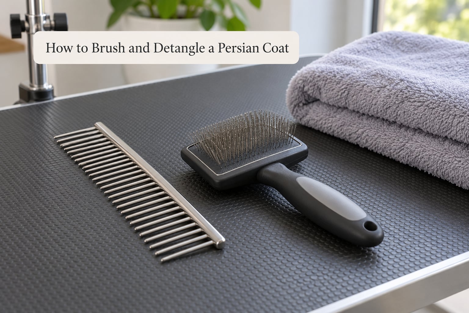 How to Brush and Detangle a Persian Coat