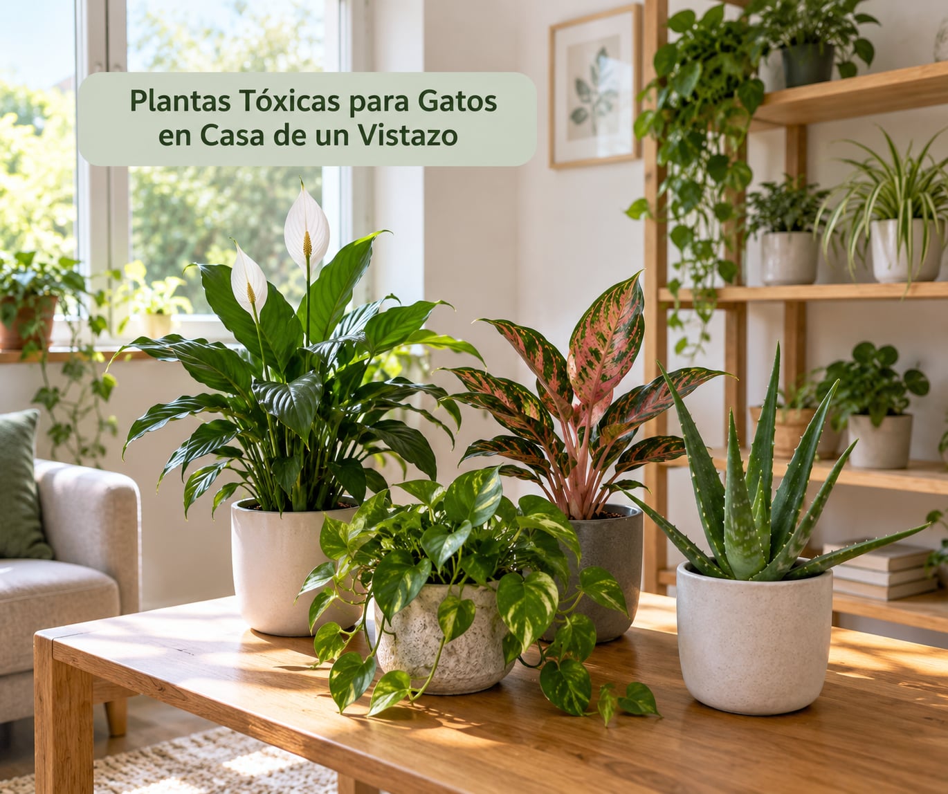 Plantas Tóxicas para Gatos en Casa de un Vistazo